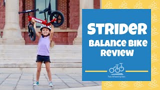 Strider Bike Review  A Balance Bike Review Video Demonstration [upl. by Ellednek]