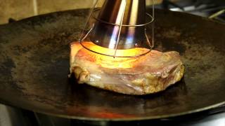 Sous Vide Steak Seared with the Searzall blowtorch adapter [upl. by Dobb]