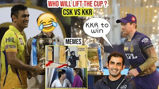 CSK VS KKR FINAL  WHO WILL LIFT THE CUP  IPL 2021 FINALS [upl. by Nyroc]