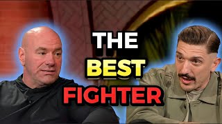 Dana White DEBATES Andrew Schulz on who is the best fighter of all time [upl. by Hareehahs751]