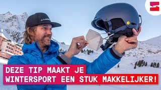 Zo maak je eenvoudig je masker aan je skihelm vast  Wintersport Tip [upl. by Nyllewell7]