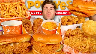 ASMR POPEYES MUKBANG Feast [upl. by Fulviah]