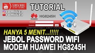 Cara Melihat Password Wifi Pada Modem Huawei HG8245H Indihome [upl. by Ayihsa779]