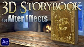 Custom 3D Storybook  Fairy Tale Book Animation  After Effects [upl. by Zephaniah]