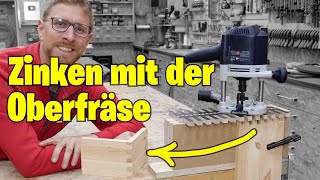 Zinken selber machen mit Oberfräse  So geht´s [upl. by Roger]