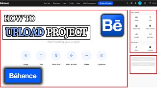 How To Upload Project or Design on Behance  Easily Post Portfolio Files [upl. by Meakem308]