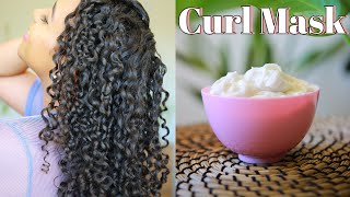 DIY Curl Cream Hair Mask for Moisture Growth amp Definition [upl. by Midas]