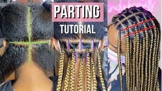 DETAILED Parting Tutorial  How To Get The Perfect Parts [upl. by Neille]