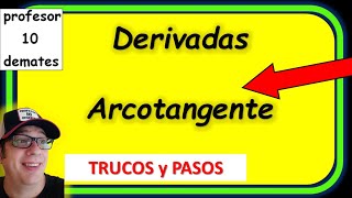 Derivadas del arcotangente Derivar funciones trigonométricas inversa [upl. by Allwein]