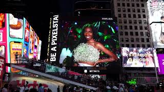 pretty models fashion times Square Billboard publication campaign activation tsx takeover [upl. by Lola]