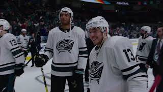 CBJ Micd Up Seth Jones sweeps up with David Savard [upl. by O'Donnell599]