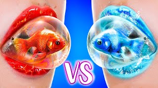 Vuur vs Water Huisdieren We Bouwen een Geheime Kamer in een Aquarium [upl. by Ydurt80]