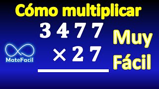 3 Cómo realizar una multiplicación por dos cifras paso a paso EJERCICIO RESUELTO [upl. by Chaunce]