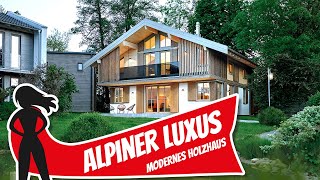 Das ultimative Holzhaus alpiner Luxus mega modern – Landhaus von Sonnleitner  Haustour [upl. by Leiram]