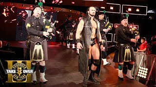 NYPD Pipes amp Drums band leads Drew McIntyres entrance to the ring NXT TakeOver Brooklyn III [upl. by Myo]