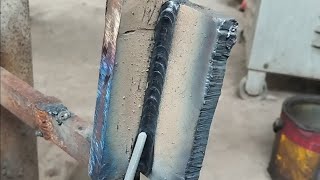 how to weld vertical downhill 6013 [upl. by Yrem136]