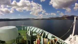 The full Arran Ferry Journey Ardrossan to Brodick in 1 minute [upl. by Michon732]