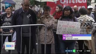 Ecologistas protestan frente a la legislatura por el debate del RIGI [upl. by Loram]