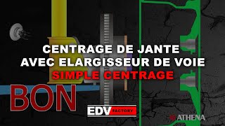 CENTRAGE DE JANTE AVEC ÉLARGISSEUR DE VOIE SIMPLE CENTRAGE [upl. by Sung]