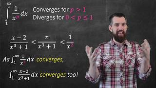 Comparison Test for Improper Integrals [upl. by Tiat]