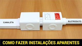 COMO FAZER INSTALAÇÕES APARENTES [upl. by Ttekcirc]