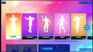 ALL NEW and RETURNING Fortnite ITEMSHOP EMOTES v1750 [upl. by Elly]