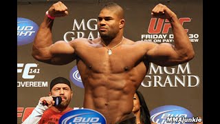 Alistair Overeem vs Brock Lesnar weigh in UFC [upl. by Savory]