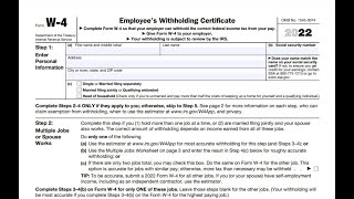 W4  w4 tax form How to fill out tax form W4 Employee Withholding Certificate IRS tax form W4 [upl. by Ondrej]