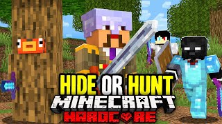 100 Players Compete in a Minecraft HIDE or HUNT [upl. by Juetta684]