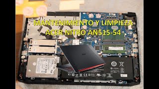 Mantenimiento Laptop ACER Nitro  Limpieza paso a paso [upl. by Dario]