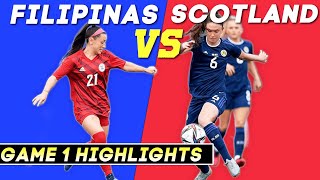 FILIPINAS VS SCOTLAND Pinatar Cup 2023  Womens Football  Full Highlights [upl. by Banebrudge]