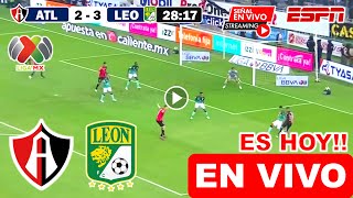 En Vivo Atlas vs León Ver Hoy Atlas vs Leon Partido EN VIVO Liga Mx 2024 jornada 7 resumen juego [upl. by Schmeltzer]