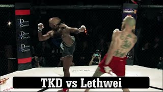 When Taekwondo Challenges Lethwei  Cyrus Washington vs Dave Leduc [upl. by Oneg]