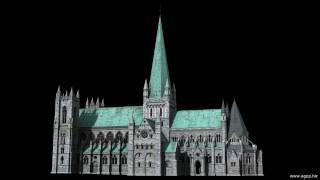 Nidaros Cathedral  Nidarosdomen 3D [upl. by Atenaz]