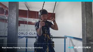 Rope Access Training How To Pass Edge Obstructions [upl. by Hopkins129]