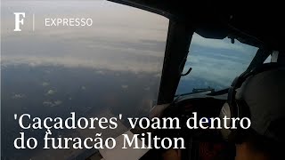 Caçadores de furacão voam dentro do Milton que deve atingir a Flórida [upl. by Griggs]