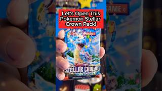 Pokemon Stellar Crown Pack Opening pokemon shorts [upl. by Assyram]