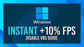 INSTANT 10 FPS Boost  Disable VBS in Windows 1011 [upl. by Anoiuq]