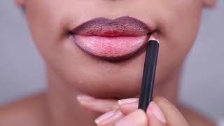 Gloss amp Lip Liner Application [upl. by Quirita]