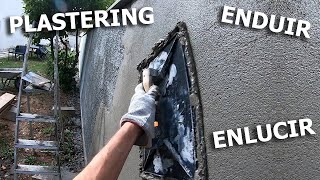 Plastering Techniques  Como enlucir  Crépi enduit couche de finition 🏡 [upl. by Pease]