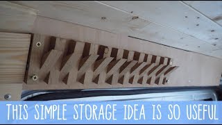 SIMPLE Effective STORAGE SOLUTIONS  Using Pinterest For Campervan Ideas [upl. by Akiam796]