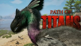 TERROR BIRD TYRRANY Path of Titans  Kelenken Survival [upl. by Ennahgiel]