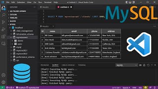 Connect to MySQL Database and Run SQL Queries Using Visual Studio Code 2022 and MySQL Extension [upl. by Autry]