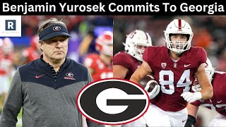 Benjamin Yurosek Commits To Georgia  UGA Football Recruiting Update [upl. by Gnauq97]