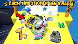 5 CÁCH Tìm STICKER Trong Cập Nhật Mới Bee Swarm Simulator  Roblox [upl. by Sara]