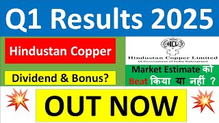 HINDUSTAN COPPER Q1 results 2025  HINDCOPPER results today  HINDUSTAN COPPER Share News today [upl. by Haughay]