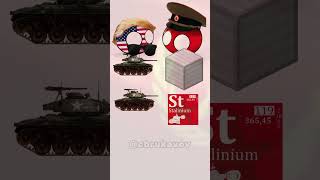 USA vs USSR cold war  making tanks shorts countryballs memes animation [upl. by Critchfield892]