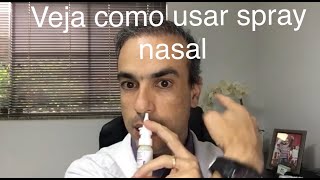 Aproveite ao máximo seu remédio nasal Como usar spray nasal corretamente [upl. by Tristram36]