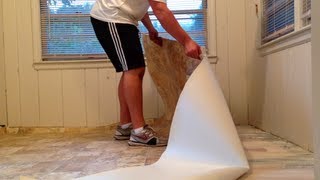 HOW TO INSTALL VINYL FLOORING SIMPLE STEPS TO FOLLOW [upl. by Anahsak]