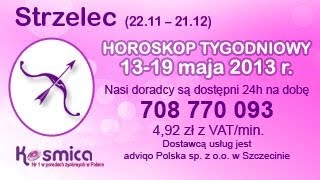 Horoskop tygodniowy dla Strzelca 1319052013 na Kosmica [upl. by Torrell]